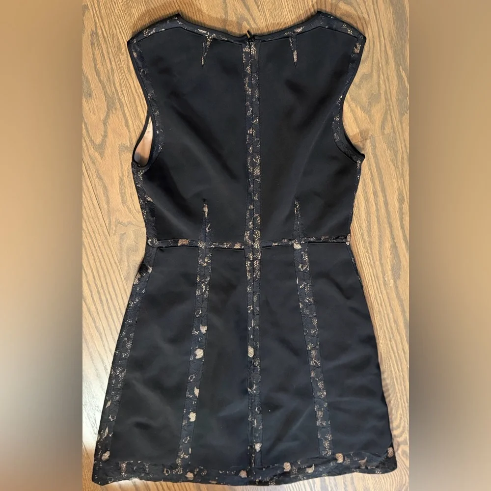 BCBGMaxAzria Black Lace Mini Dress - Picture 4 of 8